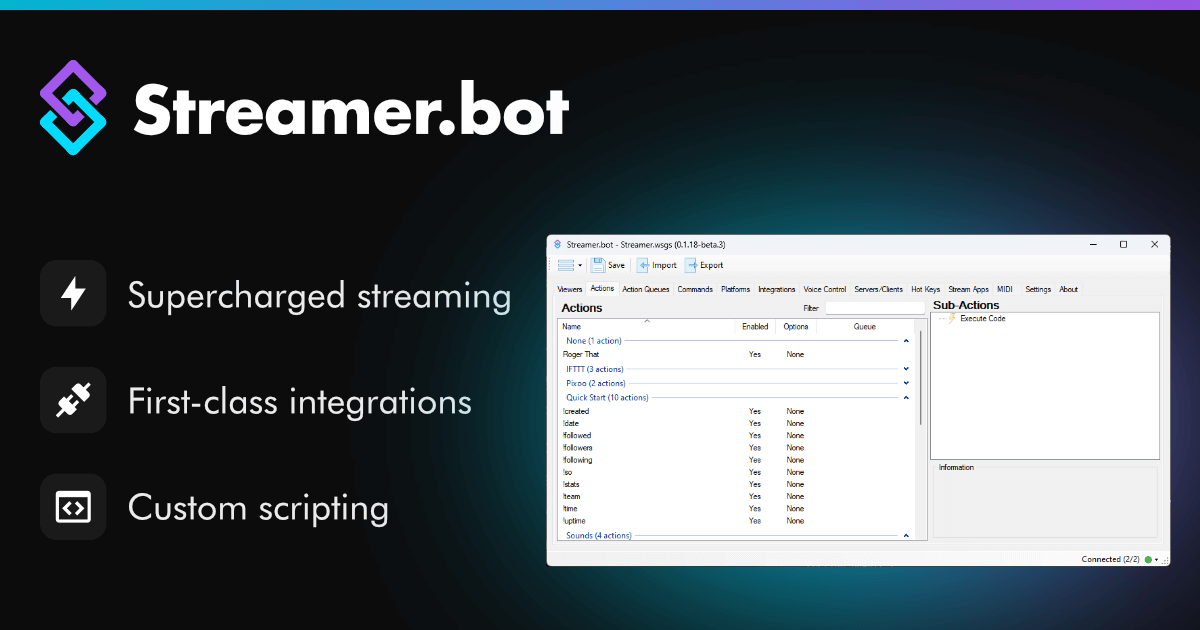 Configurer ses alertes de stream sur Streamerbot